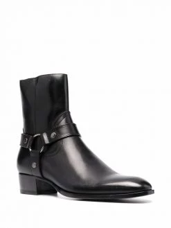 Saint Laurent Wyatt 40mm harness boots
