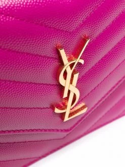 Saint Laurent Envelope chevron-quilting clutch bag