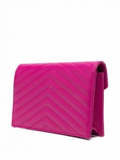 Saint Laurent Envelope chevron-quilting clutch bag