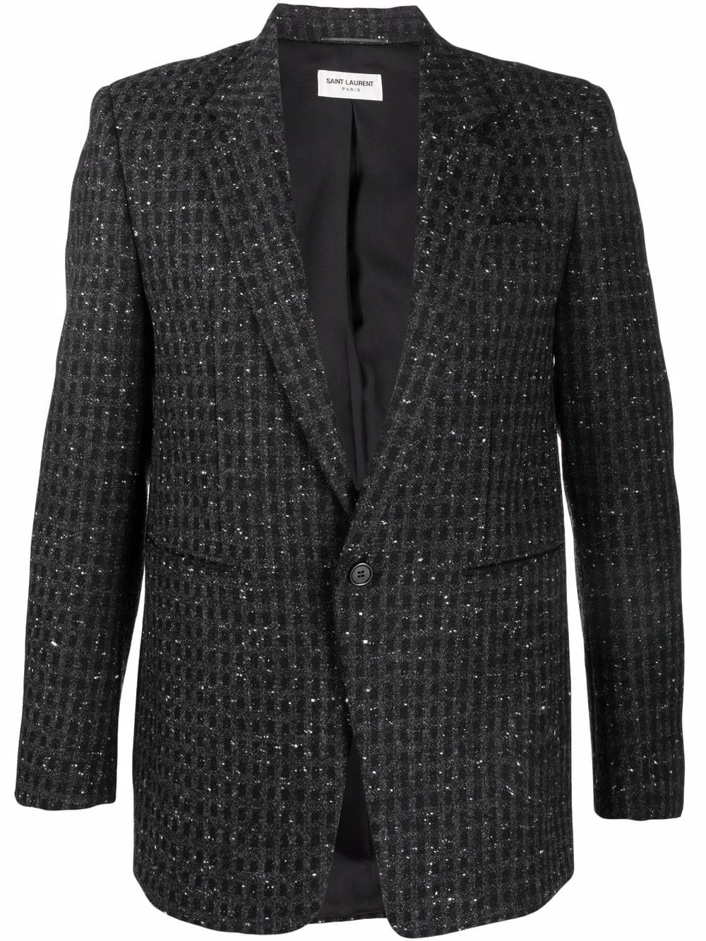 Saint Laurent tweed single-breasted blazer