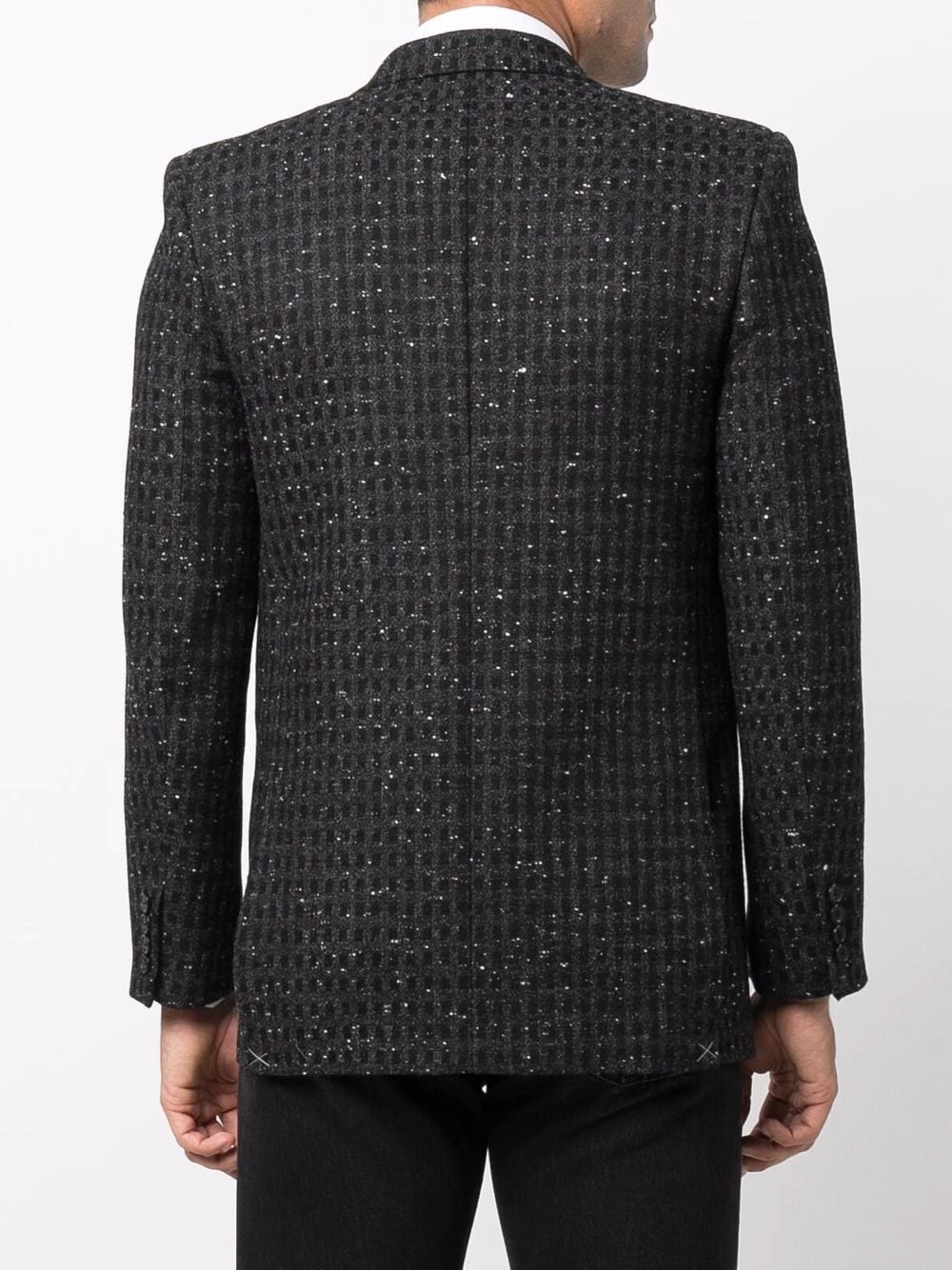 Saint Laurent tweed single-breasted blazer