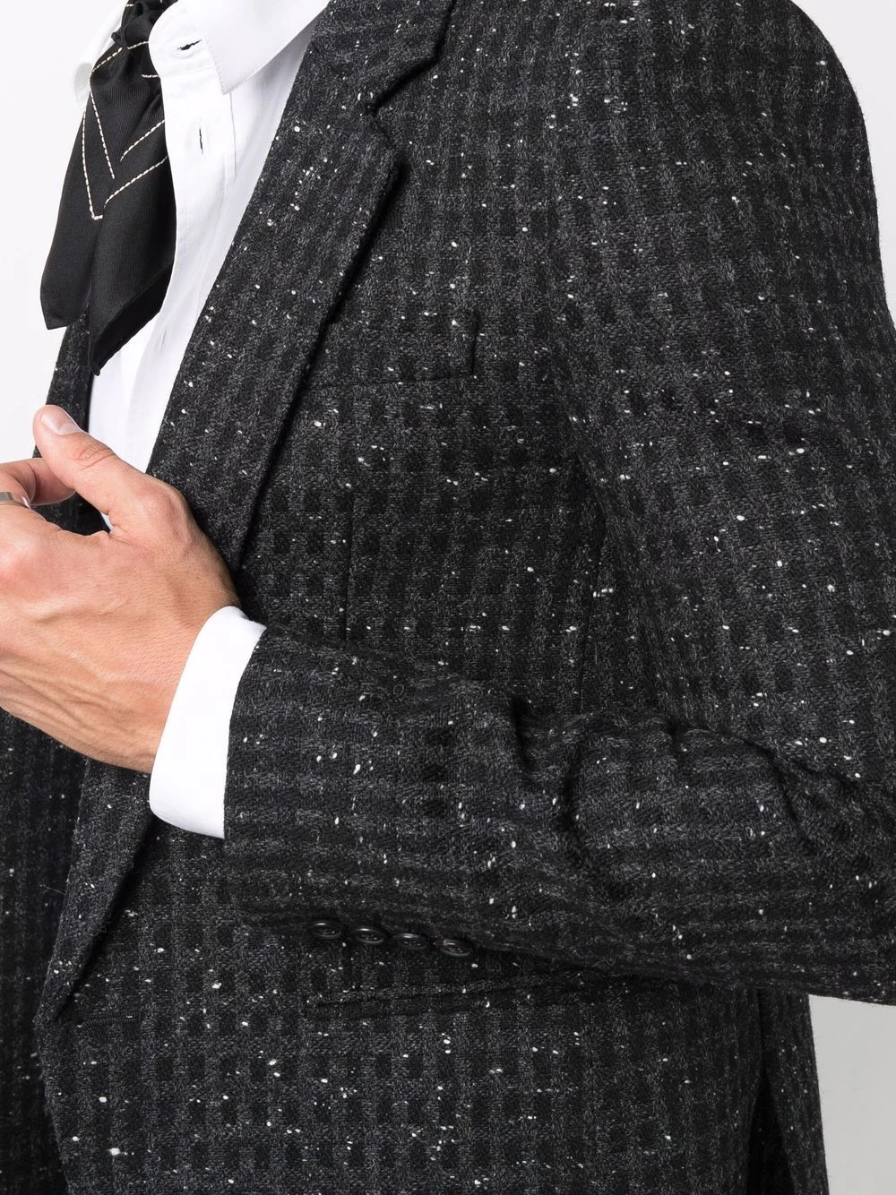 Saint Laurent tweed single-breasted blazer