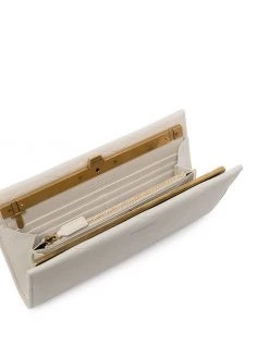 Saint Laurent quilted logo-print wallet bag