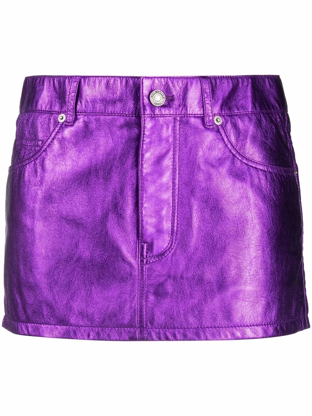Saint Laurent iridescent mini skirt