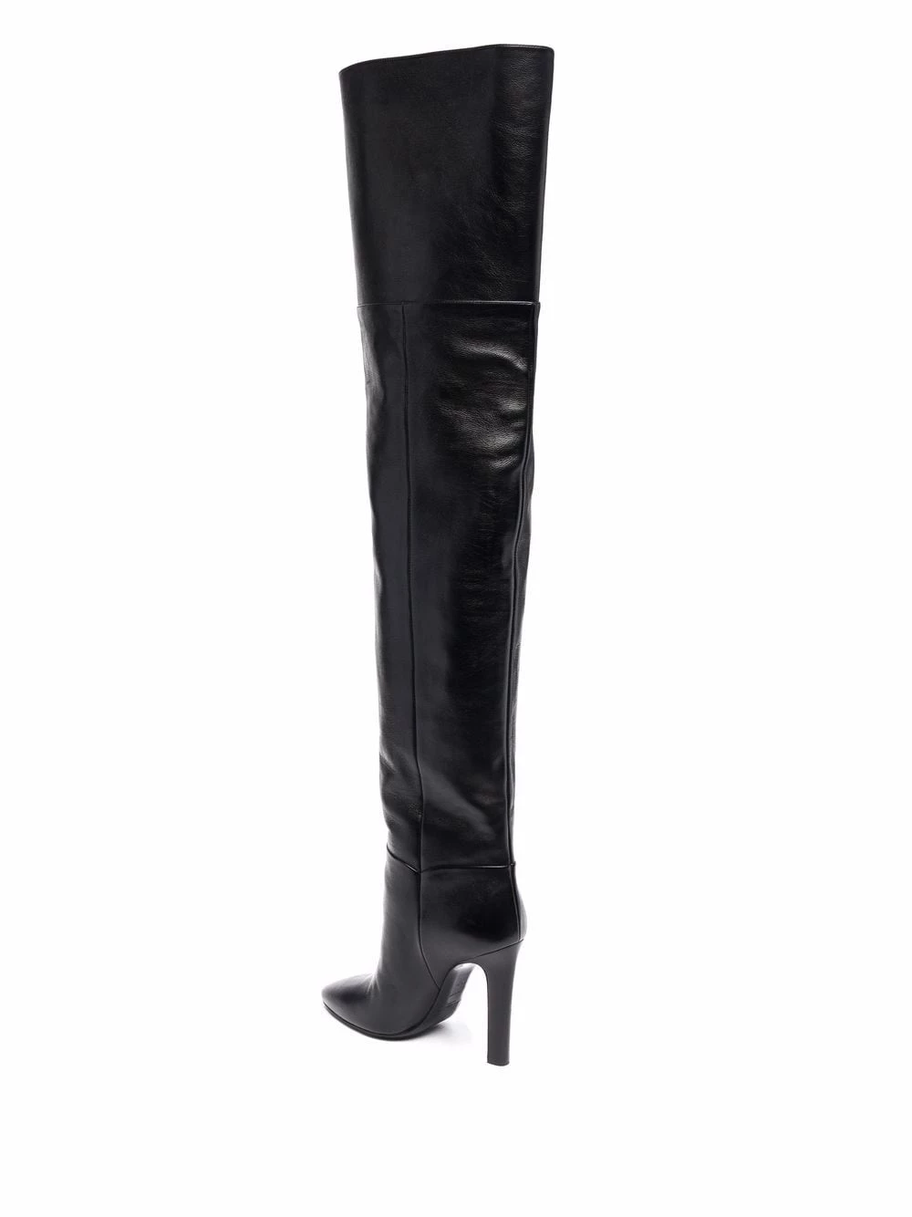Saint Laurent Jane over-the-knee almond-toe boots