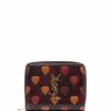 Saint Laurent heart-embossed YSL zip purse