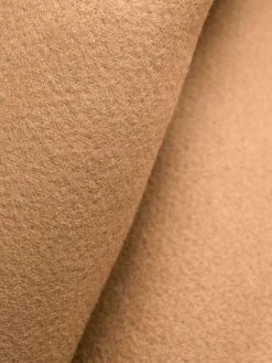 Saint Laurent contrast-trim mid-length coat