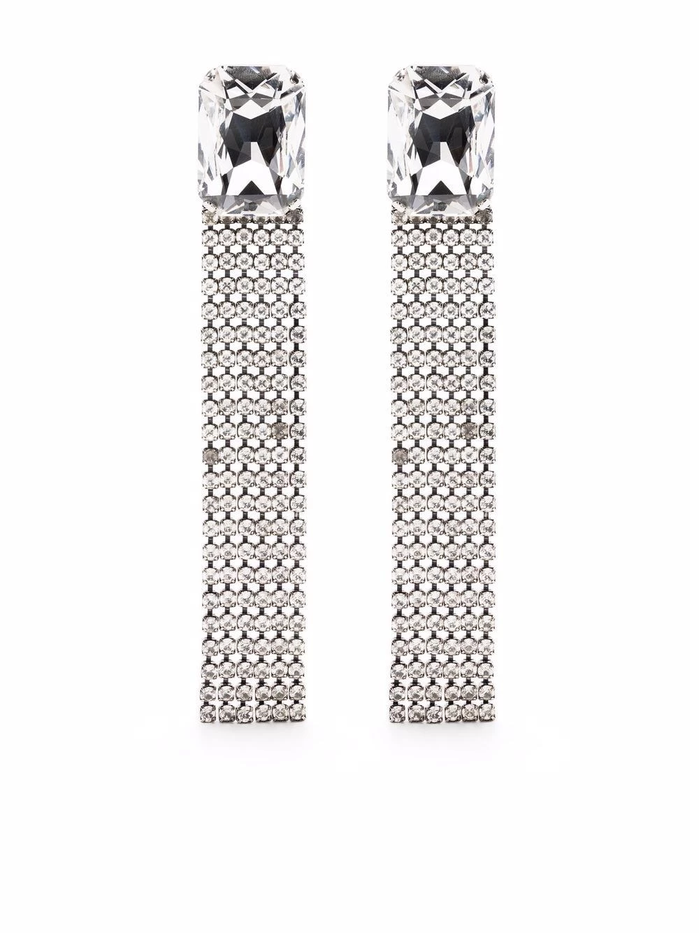Saint Laurent rhinestone-embellished drop earrings