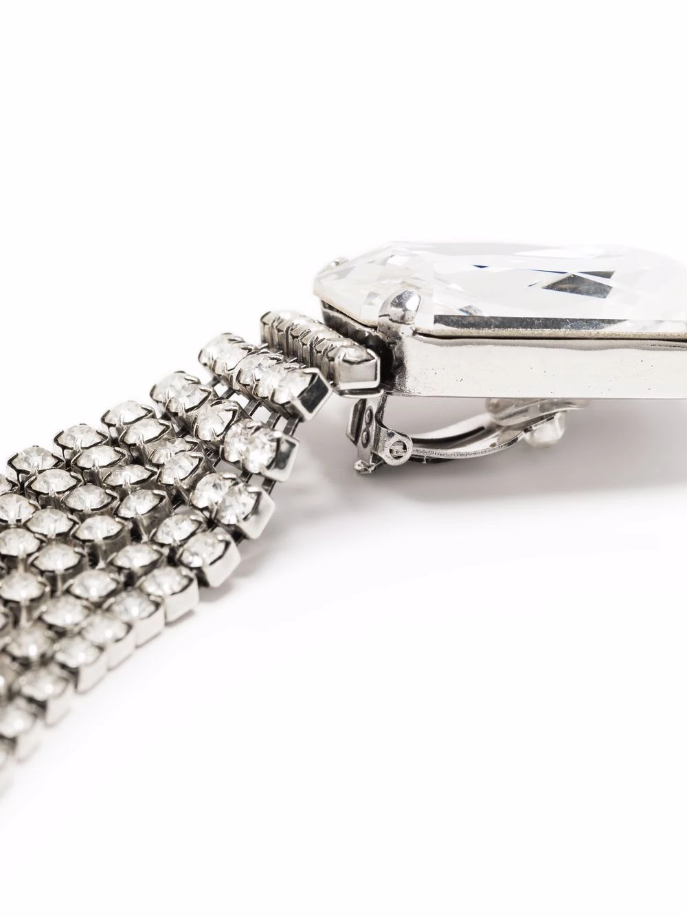 Saint Laurent rhinestone-embellished drop earrings