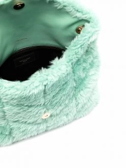 Saint Laurent small Loulou Puffer shearling shoulder bag