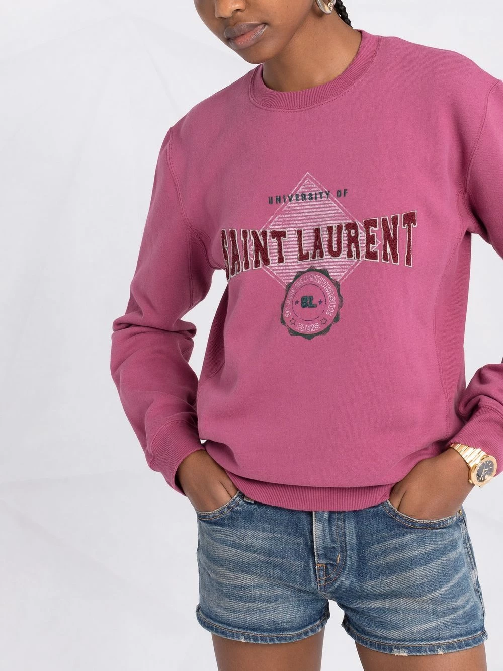 Saint Laurent University of Saint Laurent print sweatshirt