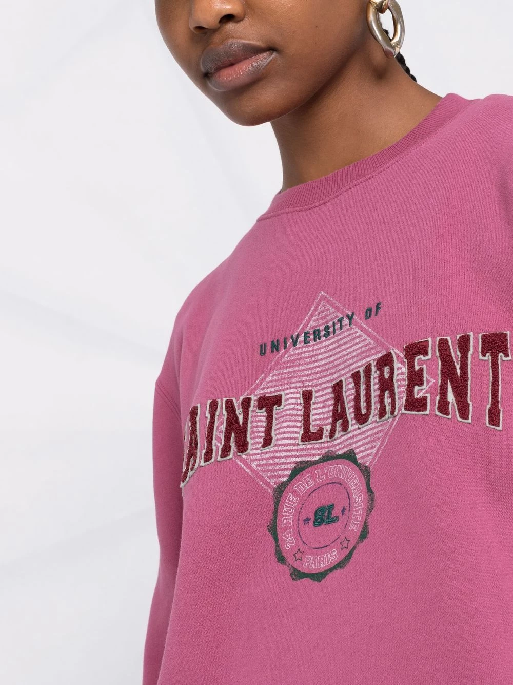 Saint Laurent University of Saint Laurent print sweatshirt