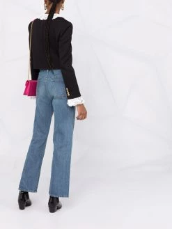 Saint Laurent cropped high-rise jeans