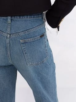 Saint Laurent cropped high-rise jeans