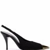 Saint Laurent Vesper 90mm bouclé pumps
