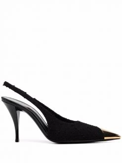 Saint Laurent Vesper 90mm bouclé pumps