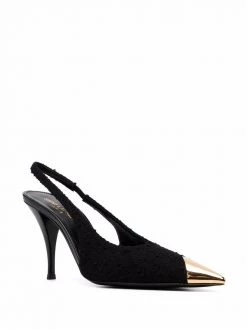 Saint Laurent Vesper 90mm bouclé pumps