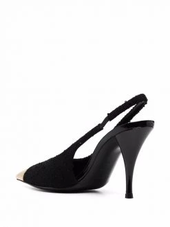 Saint Laurent Vesper 90mm bouclé pumps