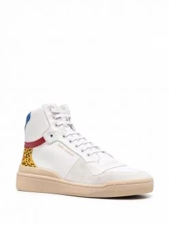 Saint Laurent SL-24 mid-top lace-up sneakers
