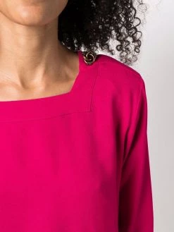 Saint Laurent square-neck blouse