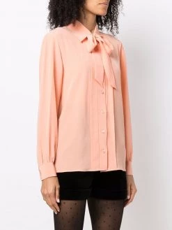 Saint Laurent pussy-bow collar blouse