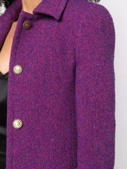 Saint Laurent button-up tweed jacket