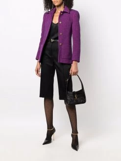 Saint Laurent button-up tweed jacket