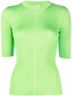 Saint Laurent crew-neck knitted top