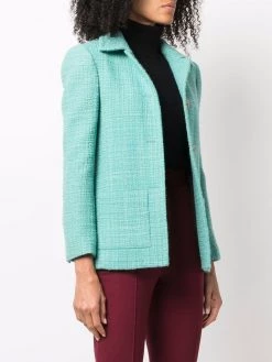 Saint Laurent button-up tweed jacket