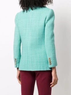 Saint Laurent button-up tweed jacket