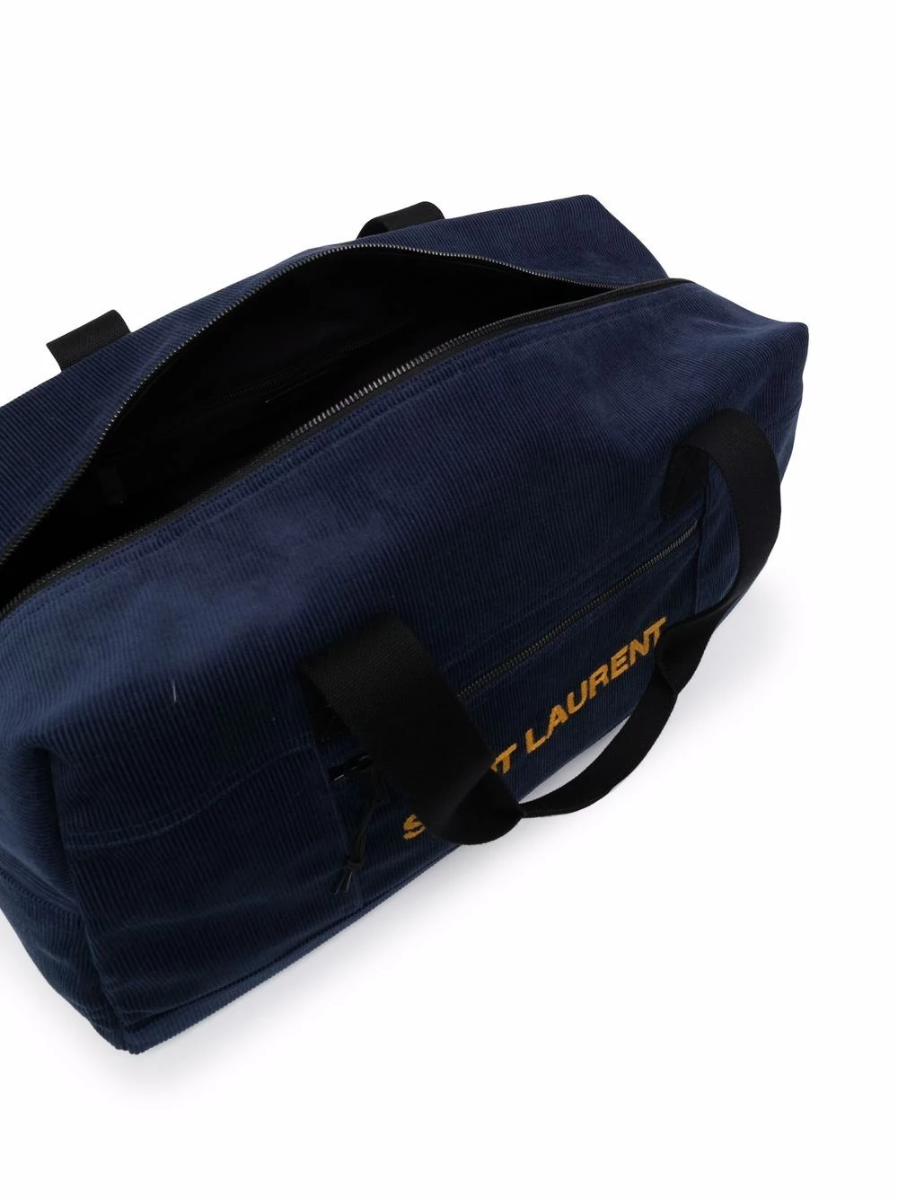Saint Laurent logo-embroidered corduroy holdall