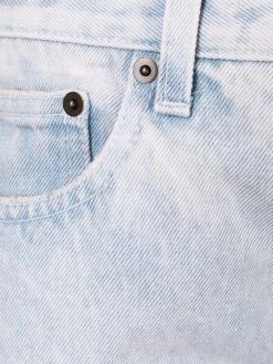 Saint Laurent bleached cropped jeans