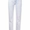 Saint Laurent bleached cropped jeans