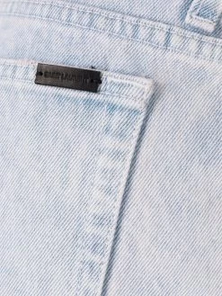 Saint Laurent bleached cropped jeans