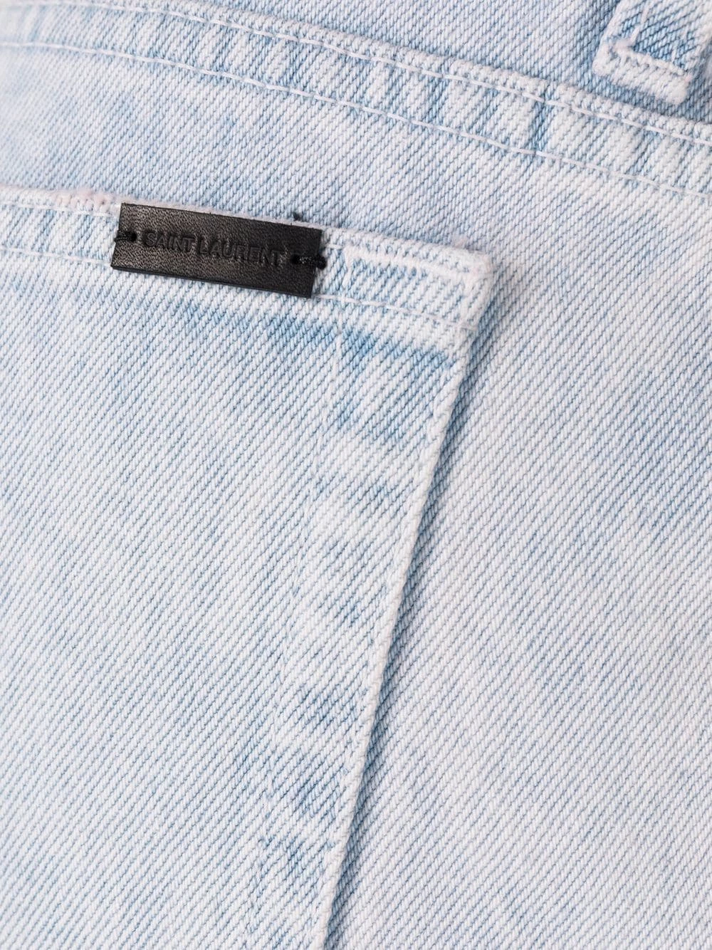 Saint Laurent bleached cropped jeans