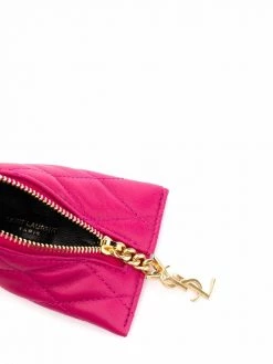 Saint Laurent quilted geometric wallet