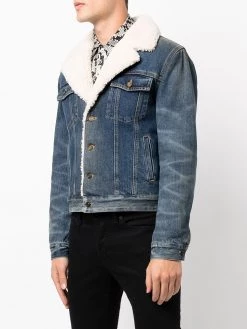 Saint Laurent shearling denim jacket