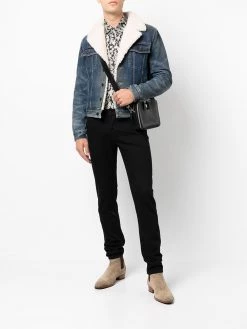 Saint Laurent shearling denim jacket