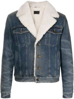 Saint Laurent shearling denim jacket