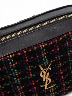 Saint Laurent Lou wool-leather camera bag