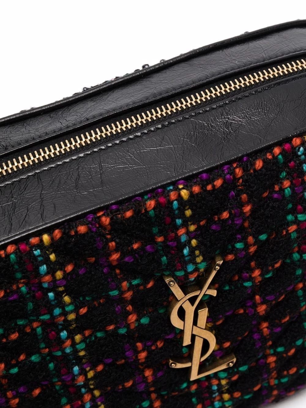 Saint Laurent Lou wool-leather camera bag