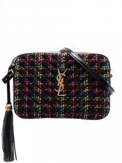 Saint Laurent Lou wool-leather camera bag