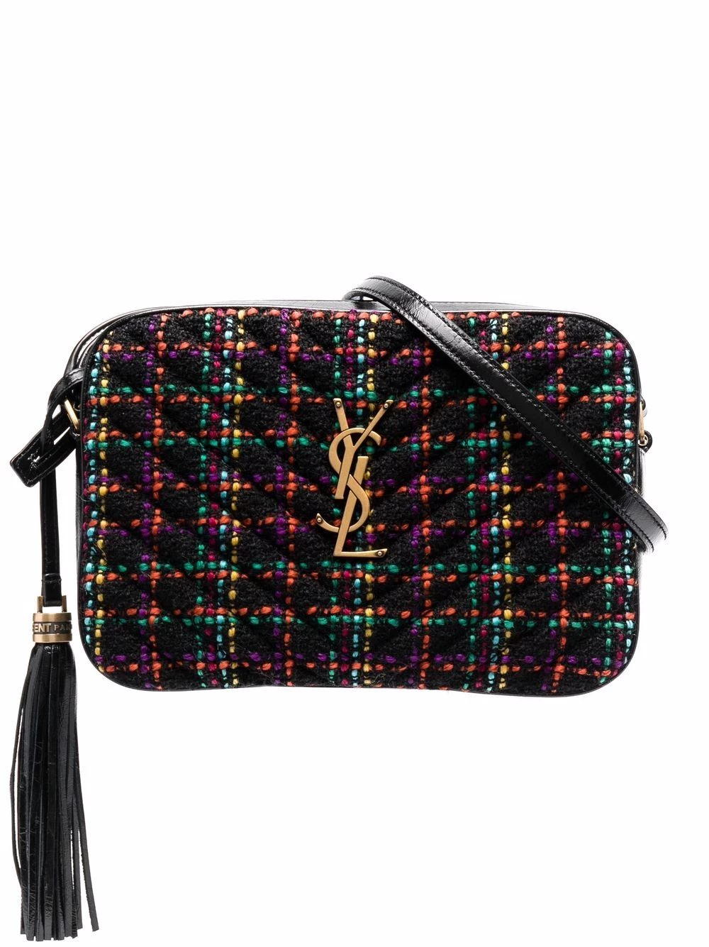 Saint Laurent Lou wool-leather camera bag