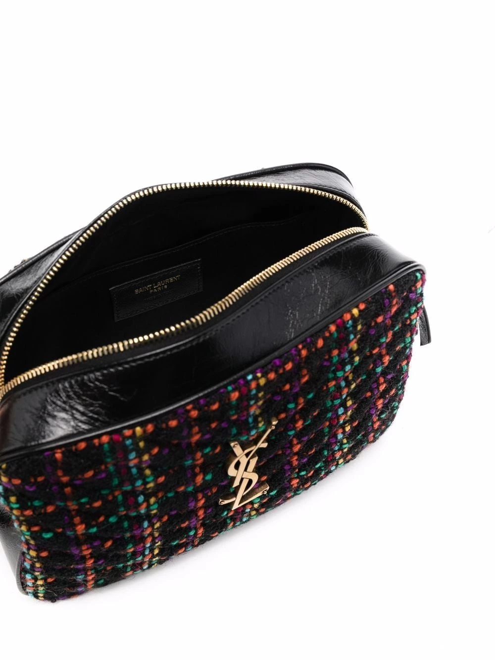 Saint Laurent Lou wool-leather camera bag