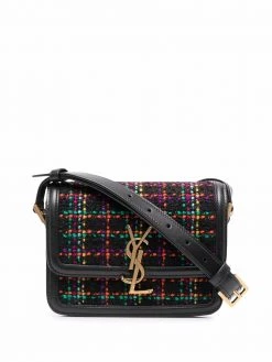 Saint Laurent Solferino wool-leather shoulder bag