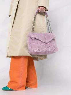 Saint Laurent Lou Lou Puffer quilted shearling bag