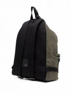 Saint Laurent logo-plaque backpack