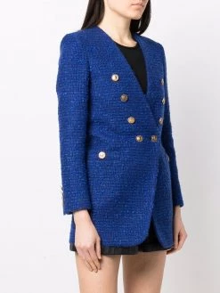 Saint Laurent double-breasted tweed jacket