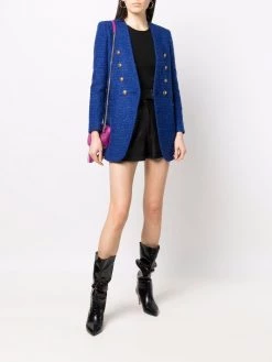 Saint Laurent double-breasted tweed jacket